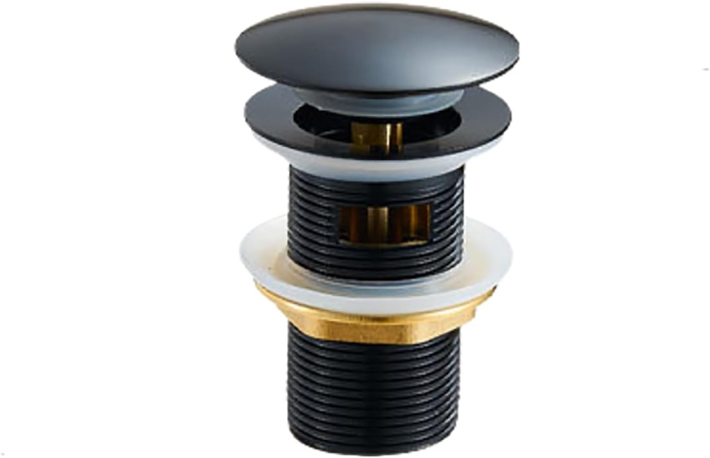 Pop-up Tub Drain Kit, Matte Black Tub Stopper for Freestanding Bathtub, Freestanding Tub Drain Kit