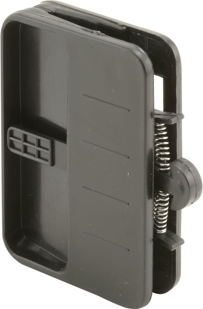 Prime-Line A 147 Sliding Screen door Handle and Internal Latch, Black Plastic (1 Set)