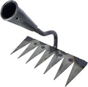 Gardening Hand Weeder Tool Weed Remover Tool Medium Carbon Steel Uprooting Weeding Tool Manual Weeder Claw for Yard Lawn, 7 Tines