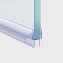 Shower Door Bottom Seal for Frameless Doors, 3/8" x 39", Shower Door Sweep, Clear Vinyl, Leak-Proof, 10MM, 1PC, Transparent