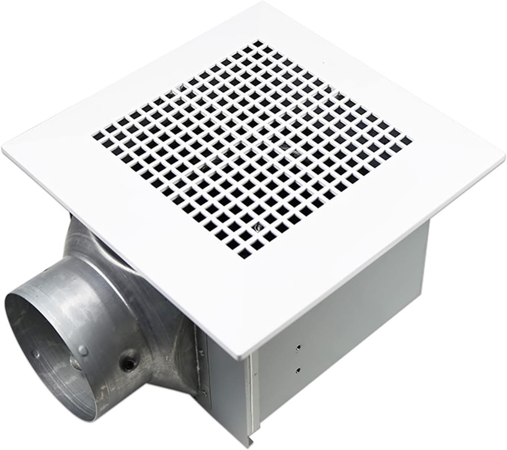 ventilation fan Ceiling Duct Exhaust Fan Powerful Ventilation Fan with Check Valve Kitchen and Bathroom Ceiling Ventilator, Metal Body, 20W ventilating fan(Color:23x23CM)