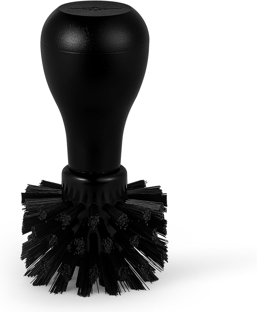 MHW-3BOMBER Coffee Portafilter Cleaning Brush 51mm 54mm ABS Espresso Machine Portafilter Brush Professional Barista Cleaning Tools Effectively Cleaning, Black B5535-OS