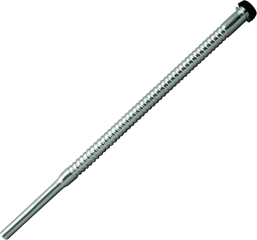 Westbrass D113-26 3/8" x 12" Corrugated Riser for Faucet and Toilet, Polished Chrome