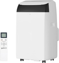 14,000 BTU Air Conditioner 3 in-1 Cooling/Dehumidifier/Fan, Portable AC Unit for Rooms Up to 750 Sq. Ft. with Remote Control/Wheels/Window Kit, Silent Operation, White