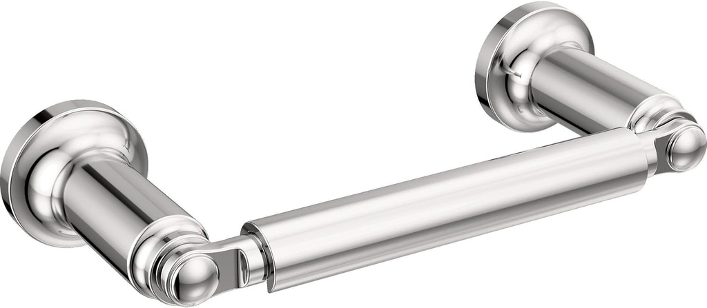 Delta Saylor (1-Pack) Toilet Paper Holder Polished Chrome Tissue Roll Holder for Bathroom Organization and Storage Pivoting Toilet Tissue Holder Wall Bathroom Accessories 73550