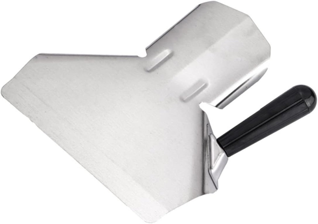 Amosfun Stainless Steel French Fries Bagging Shovel Kitchen Scoop for Ice Candy Nuts Flour Lightweight Portable Food Packing Tool Essential Kitchen Accessory