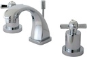 KINGSTON BRASS KS4941ZX Millennium Mini Widespread Lavatory Faucet with Brass Pop-Up, Polished Chrome