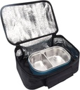 Mini Portable Oven Car Electric Heating Picnic Box, Portable Food Warmer 12V Electric Heated Lunch Box Fast Heating Warmer, Portable Heated Lunch Box Picnic Bag for Travel Camping