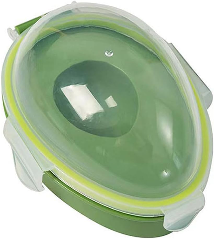 Avocado Storage Container, Reusable Avocado Saver Holder, Individual Avocado Saver Keeper, Keep Avocado Fresh Storage Box for Refrigerator (1 Pack, Green)