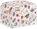 doginthehole Cute Toaster Cover Kitchen Small Appliance Cover for Women Gift, Microwave Toaster Oven Cover for Most Standard 4 Slice Toasters