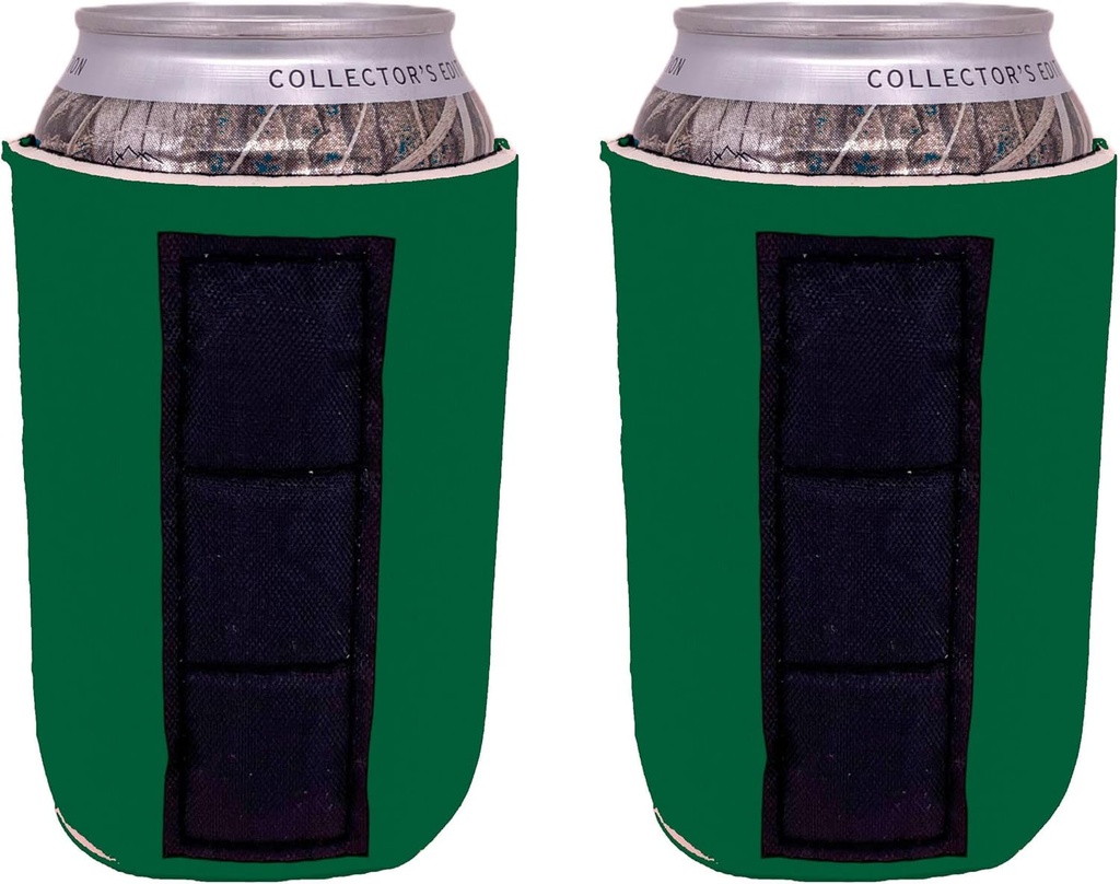 Blank Magnetic Can Coolie (2 Pack Kelly Green)