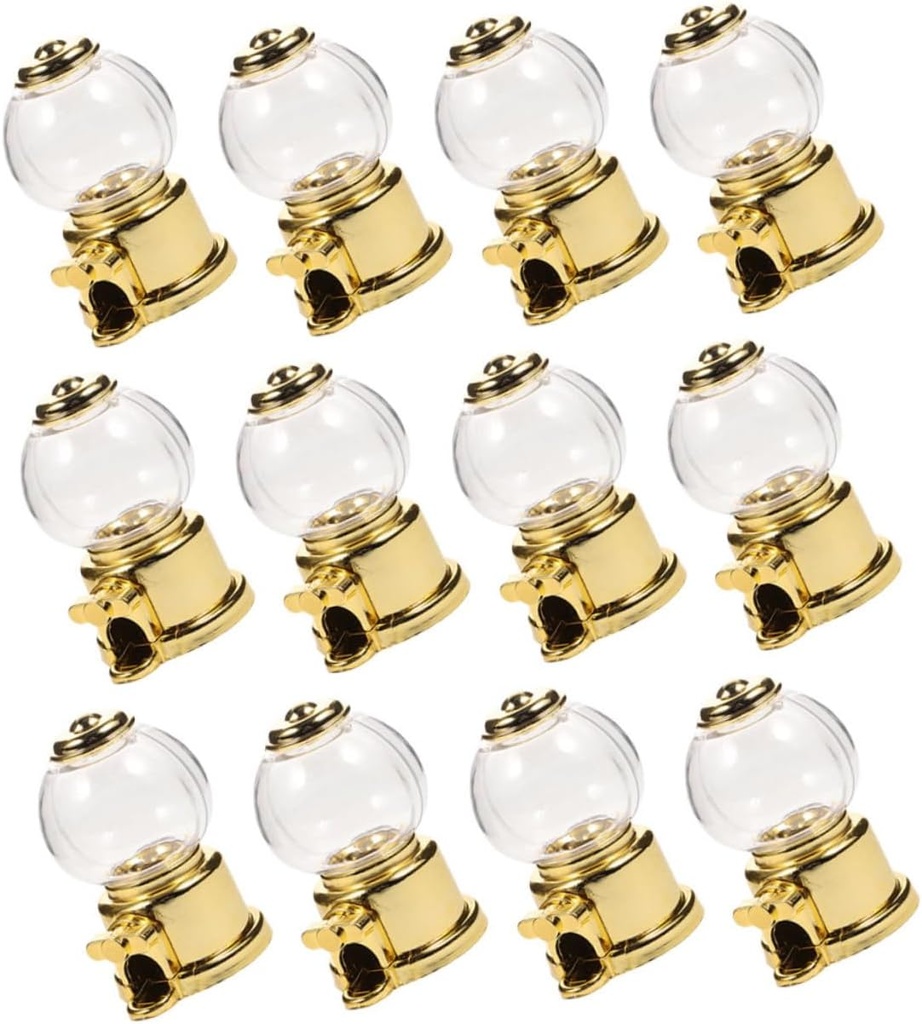 Ciieeo Lovely Wedding Candy Box Mini Dispenser Plastic Desktop Candy Decor for Boys and Girls' Fun