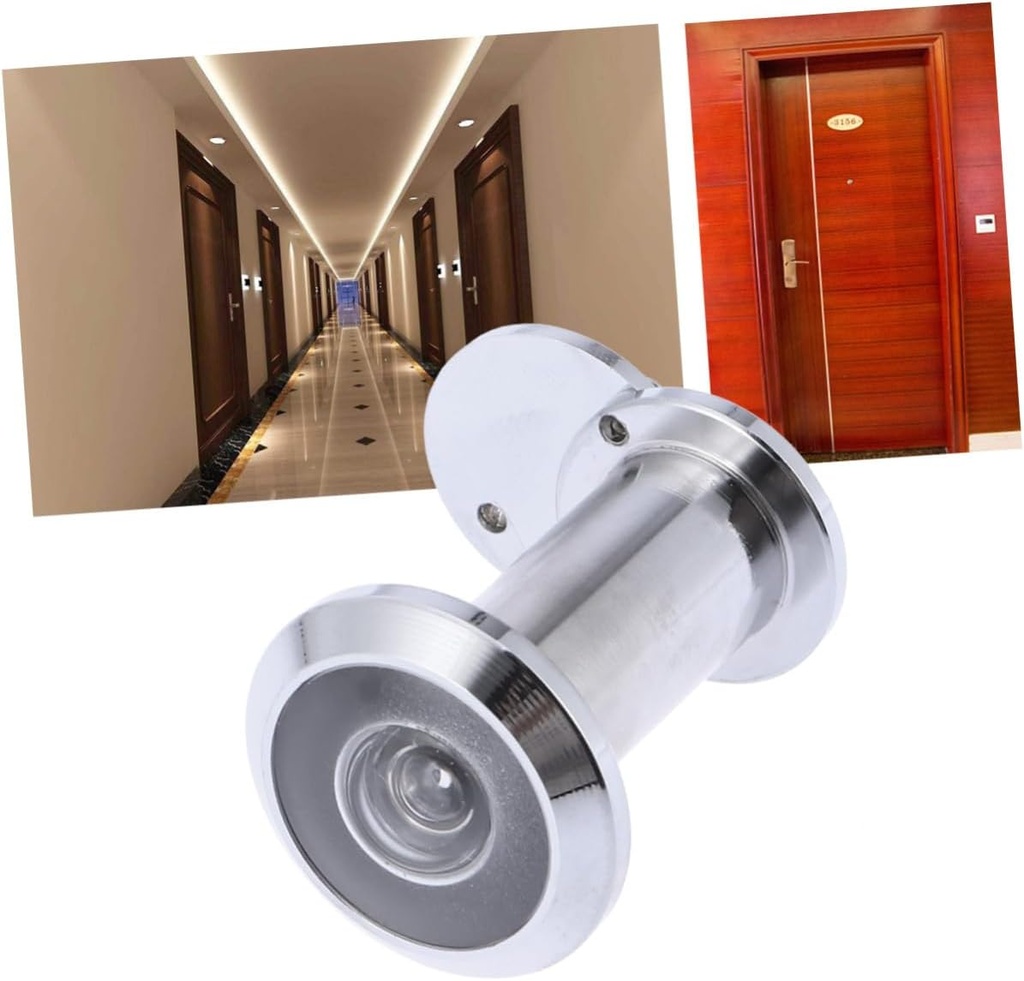 Security Door Peep Hole Viewer Zinc Alloy Cat Eye Matte Door Peeping Hole Easy to Operate