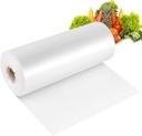 RyhamPaper Food Storage Bags, 12 x 20 Plastic Produce Bag on a Roll Fruits, Vegetable, Bread, Food Storage Clear Bags (2 Rolls / 700 Bags)