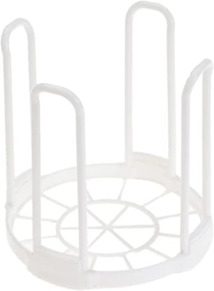 White Dinnerware Bowl Plate Plastic Drain Rack,Dish Storage Display Stand,Drying Shelf Tableware Drainer Rack Kitchen Organizer Dish Racks,Racks and Holders (5.5 * 5.8 inches)