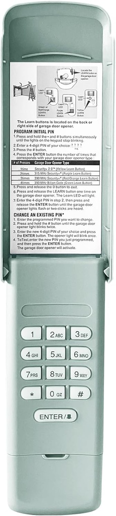 1 for 940EV-P2 940ESTD Universal Chamberlain Garage Door Opener Keypad, 3-Year-Warranty