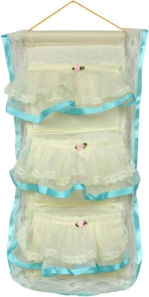 [Flower Bud Silk] Blue Lace/Wall Hanging/Wall Organizers/Baskets/Hanging Baskets (10 * 20)