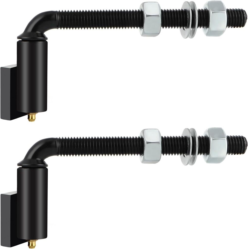 Skelang 5/8" J-Bolt Hinge, Heavy Duty Gate Hinge, Adjustable Barrel Hinge, Total Load Capacity 2000 Lbs (1 Pair)