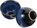 2pcs Japanese Style Ceramic Sake Cups Glazed Sake and Tea Serving Cups for Home Entertaining Easy to Clean for Bars and Special Occasions