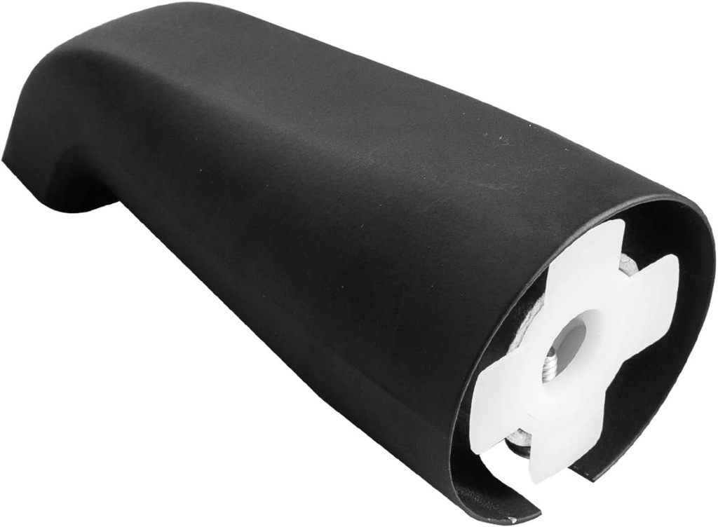 SENTO Slip On Black Universal Heavy Durable Metal Bathroom Tub Spout Without Diverter, Heavy Duty Metal Bathtub Faucet Without Shower Diverter - 4 Inches 1/2" Copper Pipe, Matte Black