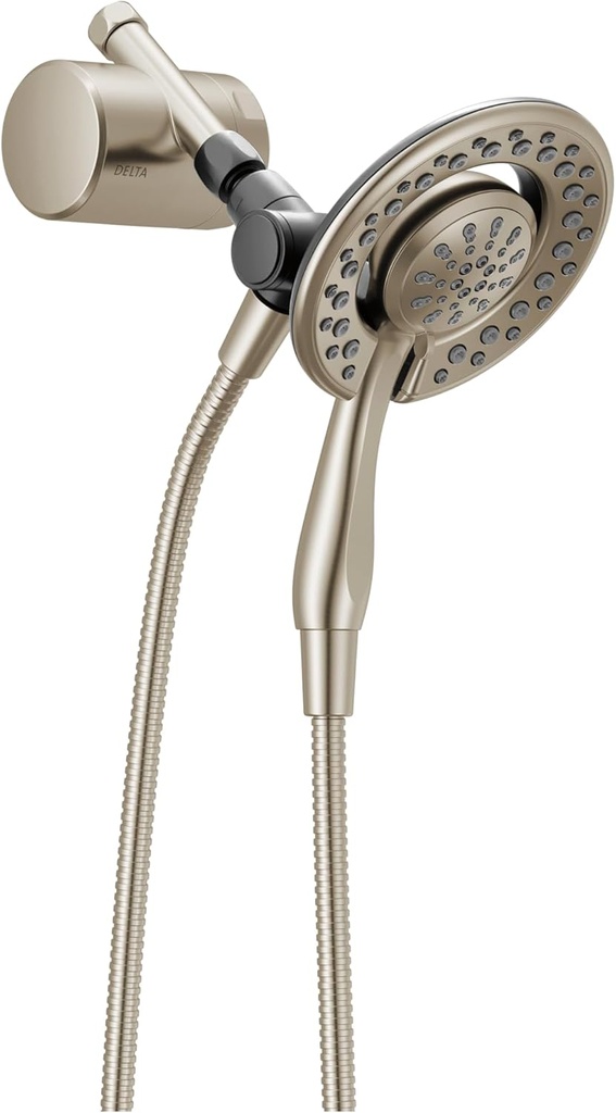 Delta 7SF110B Clarifi Shower Filter Attachment Kit with In2ition 2-in-1 Shower Head and Hand Shower - SpotShield Brushed Nickel