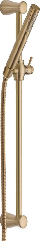 Delta Faucet Compel Slide Bar Hand Held Shower with Hose, Gold Handheld Shower Head, Slide Bar Hand Shower, Gold Handheld Shower, Detachable Shower Head, Champagne Bronze 7085-CZ
