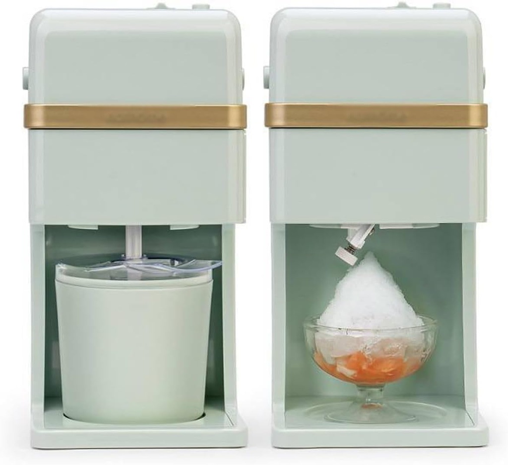 Ice Cream Maker Small Ice Cream Machine for Home, Summer Cone Milk Smoothie Machine, Homemade Shaved Ice Cream Yogurt Machine