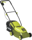 Sun Joe MJ401C 14-Inch 28-Volt Cordless Push Lawn Mower, w/10.6-Gallon Collection Bag, 3-Position Height Adjustment, Safety Key, 14 inches, Green