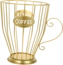 Cup Holder Storage Organizer Iron Display Basket Coffee Station Organizer Large Capacity for Home Cafe Use