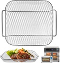 GXF Air Fryer Accessories for Emeril Lagasse Everyday 360 26 QT Extra Large Air Fryer, 12.5''×10.2'' Steel Air Fryer Plate Replacement Parts wire Rack
