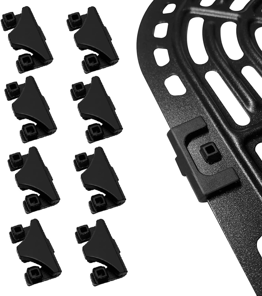 8PCS Air Fryer Rubber Feet for Instants Vortex COSORI Air Fryers, Upgraded Air Fryer Rubber Bumpers Tabs Tips Replacement Parts for Instants Air Fryer Grill Plate Pan Crisper Tray