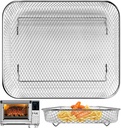 Air Fryer Basket Replacement for Nuwave Bravo XL Air Fryer Toaster Convection Oven, 12 * 10'' Non-stick Mesh Air Fryer Stainless Steel Basket Wire Rack Accessories Parts, Dishwasher Safe