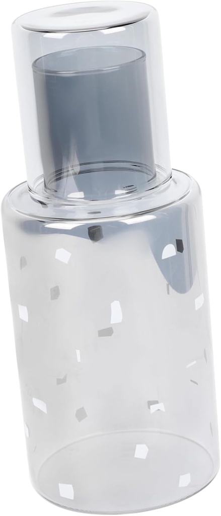 ABOOFAN Japanese-style High-Temperature Resistant Glass Water Kettle with Cup Set 1L Capacity for Home Use for Cold Water Juice and Milk