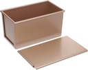 KICHOUSE Non-stick Toast Box Aluminum Loaf Pan Lid Baking Tray Mold Practical Bread Baking Pan for