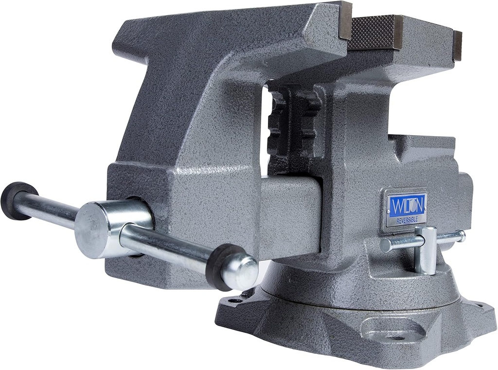 Wilton Reversible Bench Vise, 8" Jaw Width, 9-1/4" & 14-1/2" Jaw Opening, 4-3/4" Throat (Model 4800R)