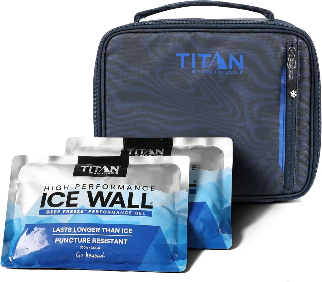 Titan Fridge Cold Lunch Box With 2 350g Ice Walls®, Dark Wave