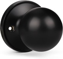 KNOBWELL 1 Pack Single Sided Black Closet Door Knob Dummy Door Knob, Individual Dummy Door Knob, Matte Black Interior Door Knob, Easy Installation