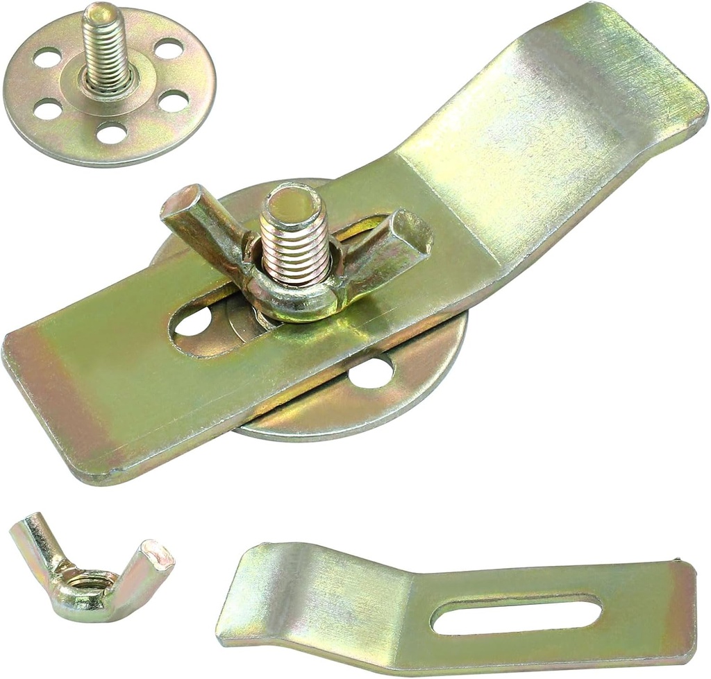 12Pcs Undermount Sink Brackets Gold Sink Mounting Bracket, Heavy Duty Sink Mounting Hardware for Kitchen or Bathroom Installation