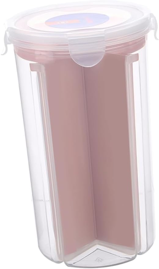 Zerodeko Rotating Storage Bucket Large Plastic Food Storage Container for Snacks Flour Sugar Cereal Airtight Rice Box Freezer Safe