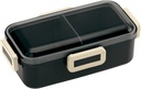 Fluff Takada Domed Lid Bento Box 530ml retorohurenti Black Made In Japan PFLB6