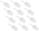 Zerodeko 12pcs Reusable Ice Scoop Multi-functional Kitchen Shovel for Food and Candies Lightweight Material Ergonomic Handle for Parties and Desserts