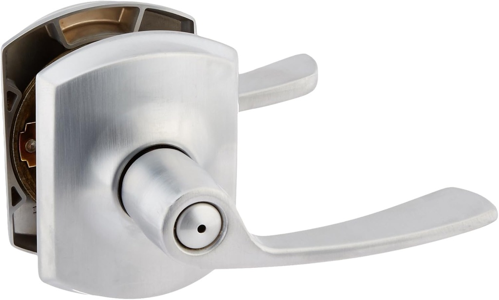 Schlage Lock Company F51ALAT625GRW Greenwich Deco Rose Entry Door Lock Bright Chrome