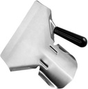 Stainless Steel French Fry Scoop Shovel Right Handle Food Packing and Ice Shoveling Tool for French Fries Popcorn and Snacks