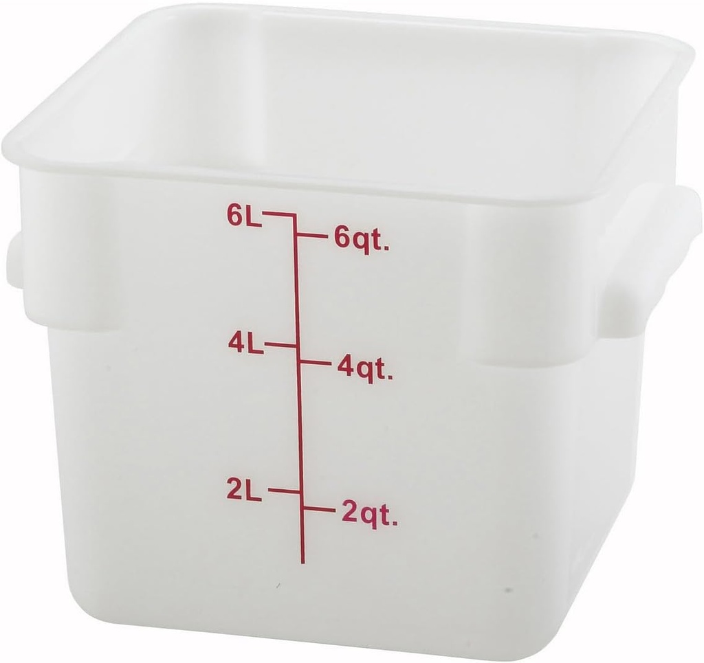 Winco - PESC-6-6 qt Food Storage Container