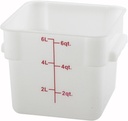 Winco - PESC-6-6 qt Food Storage Container