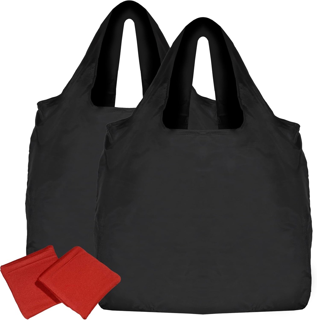 urbanhouse Reusable Foldable Grocery Shopping Tote Bags With Storing Pouch, 1 each