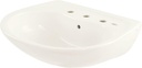 TOTO Supreme 22-7/8" Wall Mounted Bathroom Sink with 3 Faucet Holes Drilled, Overflow and CeFiONtect Ceramic Glaze