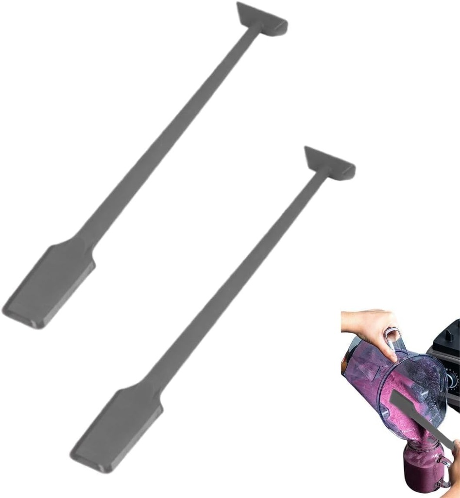 2Pcs Silicone Spatula, Dual Head Scraper 14.2in Blender Spatula Rubber Spatulas Scraper for Jar Bottle Blender, Food Processor Spatula Non Stick Flexible Scrapers Baking Mixing Tool