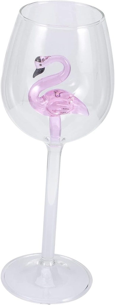 Decorative Flamingo Wine Glass Elegant Cocktail Goblet for Weddings Parties and Home Use Translucent Design for Cold Drinks and Wine Tasting