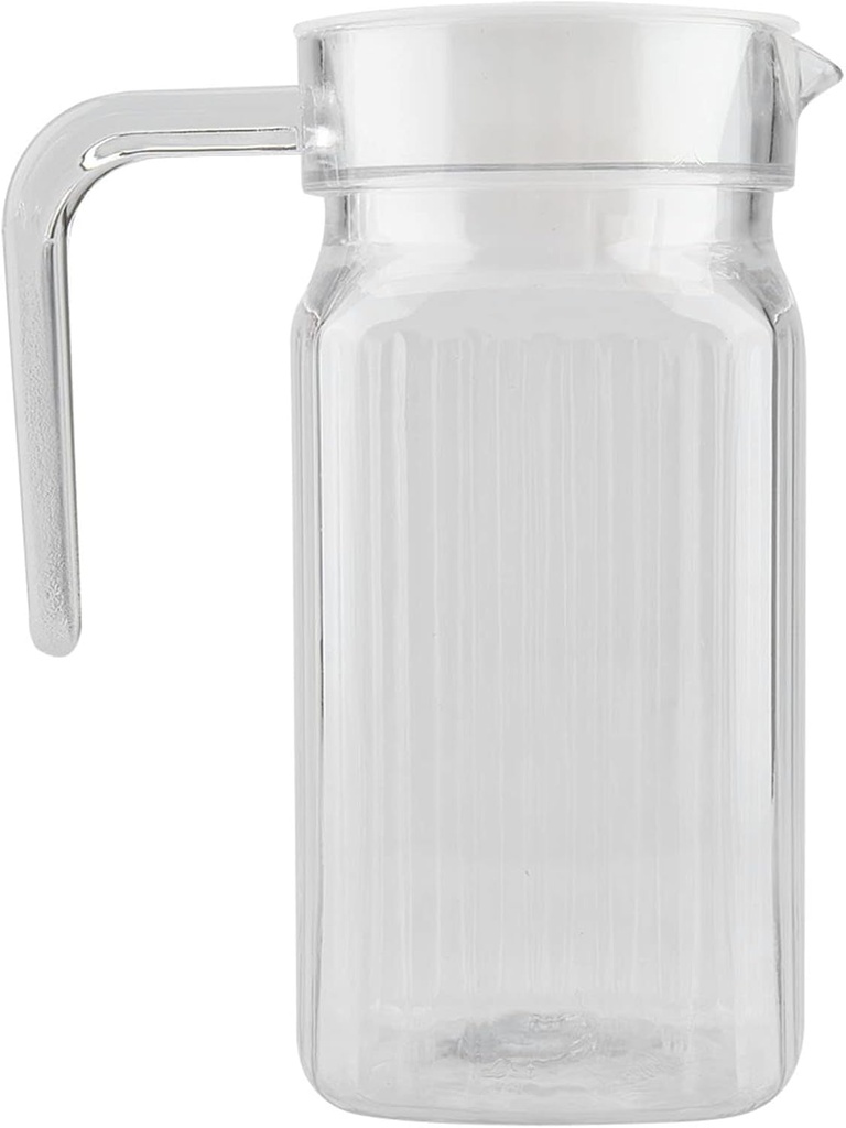 1 quart plastic pitcher with lid and spout 1l milk jug 500ml acrylic water small Bars restaurants bedside clear fridge glass iced tea glassware jugs spouts for (500ML)